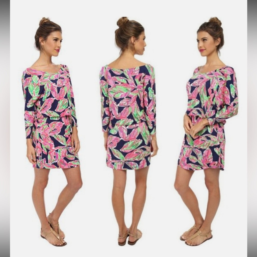Lilly Pulitzer Cara in the Vias Floral Printed Dolman Sleeve Blouson
Dress Sz XS - Picture 2 of 16